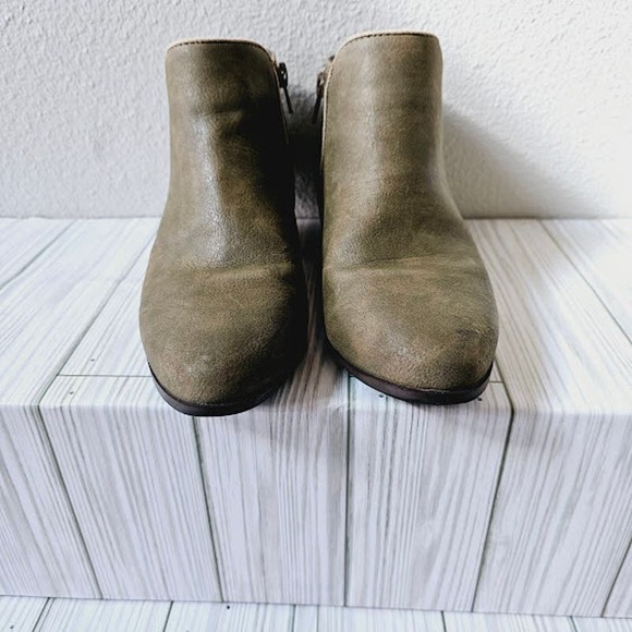 Sam Edelman Green Gray Ankle Booties- Girl's Size 4 - Picture 6 of 7